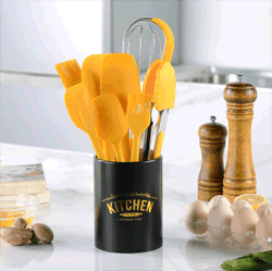 Yellow Silicone 8 piece Baking tools