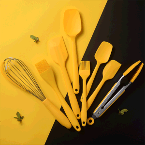 Yellow Silicone 8 piece Baking tools