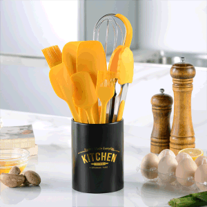 Yellow Silicone 8 piece Baking tools